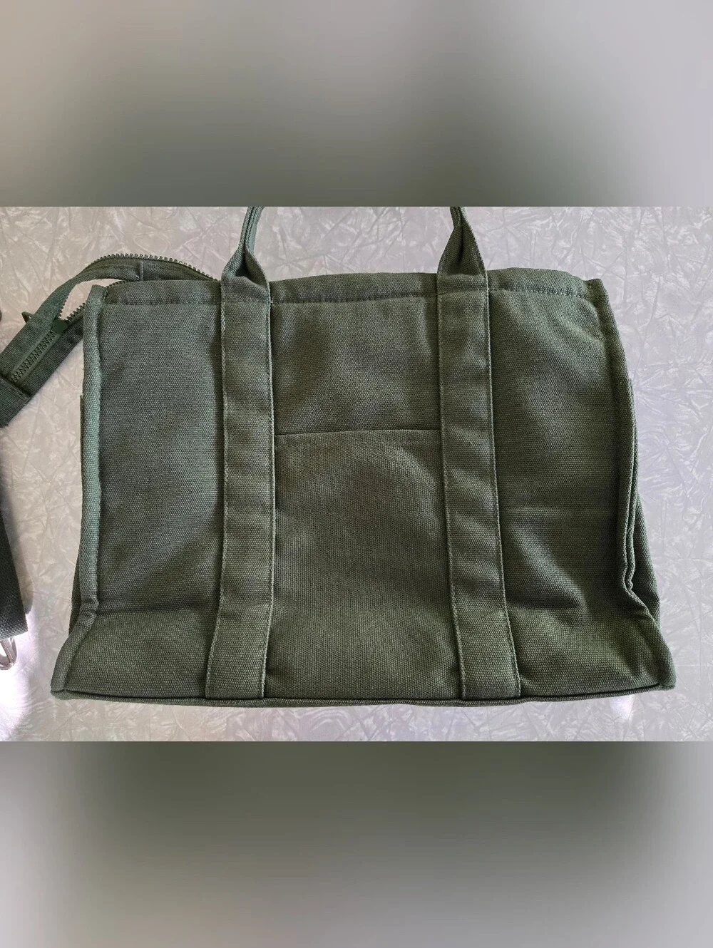 PopFlex Sloane Tote - Jungle Green/Floral Interior - EUC